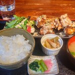 レストラン LAMP - 鶏唐わさび定食930円(税抜き) 税込み1000円