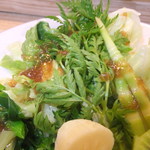 Daizen - 予約限定ランチ寿司セット　山菜サラダ　【　２０１２年５月　】