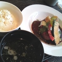 四季茶房八夢 - 煮込みハンバーグ デミグラスソース  八夢昼膳 2012 05