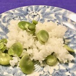 紀ノ国屋 - 母の炊いた蚕豆ご飯も少し食べる