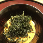 日本料理 太月 - フルコース１６５００円（総額）。冷やしうどん。うどんの名店にも負けない、とーっても美味しい、冷やし釜玉うどんです（╹◡╹）。反則だと思います（笑）