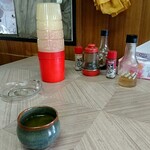 三浦食堂 - 卓上の景観