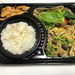 カフェ月星 - ネギ豚弁当