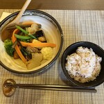 雅 - 鯛のポワレ、大根菜ソース