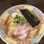 人力俥 - 背脂煮干そば（大盛）