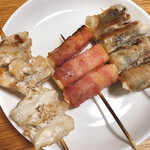 元祖 7種の牛串がある店 焼鳥居酒屋 はなぶさ - 美味いけどやはりべちょっと感は否めない！