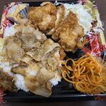 Tonkatsu Katsuya - 生姜焼き丼唐揚チキンカツ丼弁当