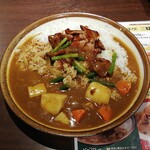 CoCo壱番屋 - スタミナポークレバーカレー
            (トッピング やさい　ライス400g)  1177円