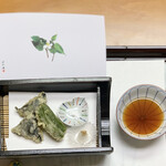 日の出 - 揚げ物　蛤磯辺揚げ　ししとう