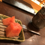 鮨処 幸 - デザートのスイカ
