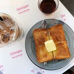 リュモンコーヒースタンド - カフェモカ＋バタートーストセット