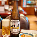 あづま家 - ビール　一杯目