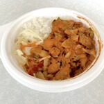 ケバブ&カレー BOX - ケバブ丼 肉大盛り（550円）