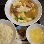 中国料理飛天 - 豆腐五目うま煮定食