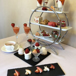 くらしき桃子 - プレミアムストロベリーアフタヌーンティー。夏の桃と同等でボリューム、味、見た目最高級でした。都会で場所や雰囲気だけで高いお金払うよりは桃子がよっぽど良いなとつくづく思います。ま