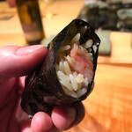 焼き鳥 とりら - あか&とろたく海苔巻