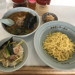 Ramen Shoppu - 豚メンマつけ麺とネギ丼
                        　