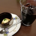 ひろはま - セットのデザートとアイスコーヒーです。（2020年4月）