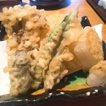 Asahiya - 季節の野菜天せいろ・野菜天盛り