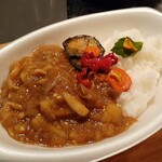 Nanjou Shika Fe Nachura - おじ～の黄～ろいカレー
                      おじ～の黄～ろいカレー(ウコンと季節のドライ野菜等)1辛
                      各1.(麹チキン入り)2.(チキンなしビーガンベジカレー)お試し５００円