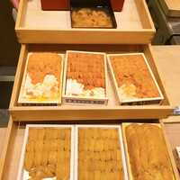 鮨 青海 青山店 - 雲丹食べ比べ9種
