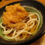 すし食彩 活庵 - 小鉢は、うどん＋かき揚げ