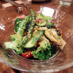 organ - 10種の野菜とクスクスのサラダ(1200円) ※通常800円ですが多めにしてもらいました