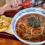 Teuchi Soba Udon Shoueian - 海鮮かき揚げそば1450円