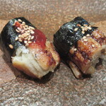 天寿し - 穴子、女性