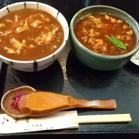 日本橋 やぶ久 - ミニカレー丼、ミニカレー南蛮そばセット 1,045円 ♪