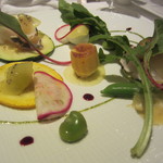 ラール・エ・ラ・マニエール - ズッキーニとマナガツオの前菜