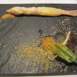 ラール・エ・ラ・マニエール - ステーキ椎茸とホワイトアスパラ