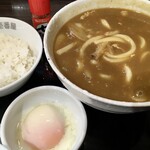 Koko Ichiban Ya - 「カレーうどん＋ライス＋半熟タマゴ」890円也。税込。