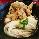 山下本気うどん - 鳥天 ぶっかけ