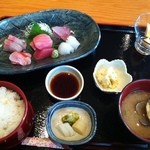 旬彩 一徳 - お造り定食　1260円