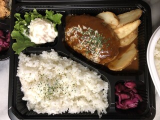 Resutorambarabazurokku - 手ごね煮込みハンバーグ弁当