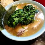 家系ラーメン ジェット家 - チャーシューメン中盛ホウレン草1100円