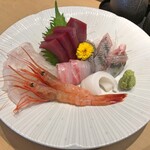 三代目 まる天 - 刺身定食（刺身付き）の刺身