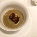 La Facon Koga - 鴨フォアグラのソテー牛蒡スープ