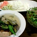 いち - グリーン野菜カレー（1200円）