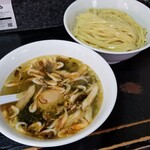 塩そば専門店 桑ばら - 桜えびと生海苔の塩つけそば