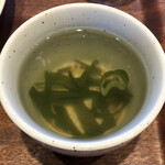 すずめ屋カフェ - ランチのスープ