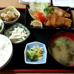 そめ忠 - 茄子肉巻定食399円