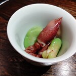 寿し おおはた - ホタル烏賊の漬け込みと空豆