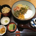 Sojibō Nara Family店 - 浸泡山菜與山藥蕎麥麵定食