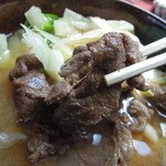 Takachan Udon - 【肉うどん】馬肉っすね... 臭みもなくいいですね...
