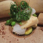 日本料理 TOBIUME - 竹の皮の中