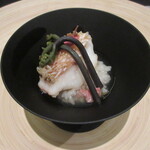 日本料理 TOBIUME - 桜の飯蒸し銀餡が良い！奥八女の蕨と