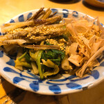 石臼挽き手打 蕎楽亭 - おひたし(せり) 