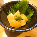 石臼挽き手打 蕎楽亭 - 小柱の刺身 1,480円